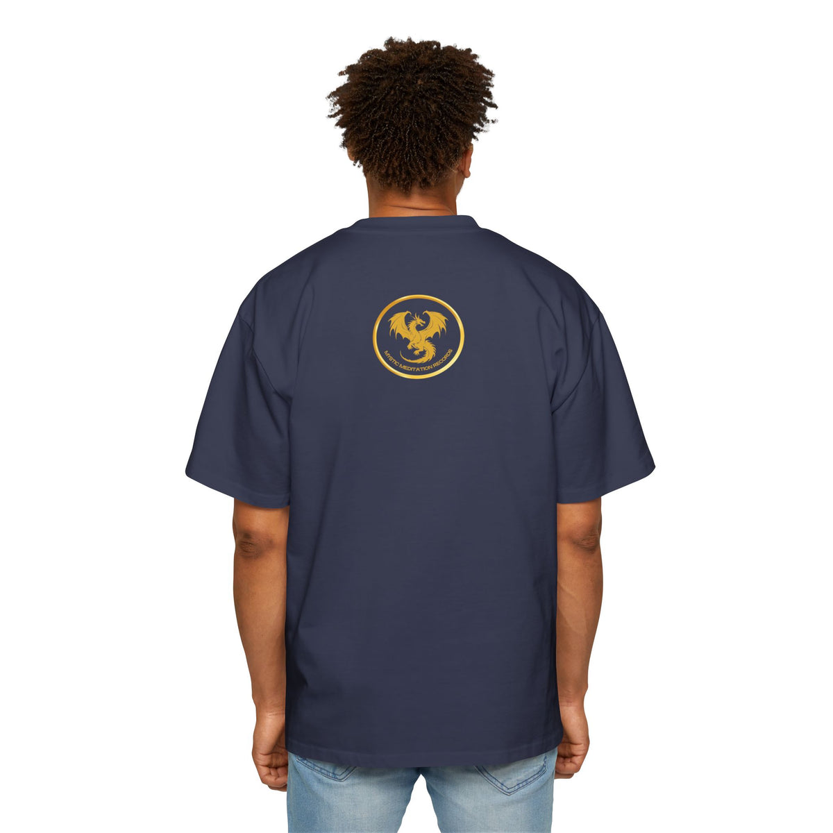 Oversized Men's T-Shirt - Gold Dragon MMR