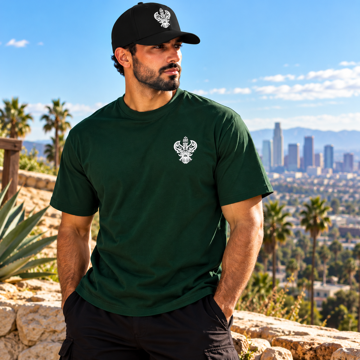 Heavyweight Cotton Tee - SMC Phoenix Emblem