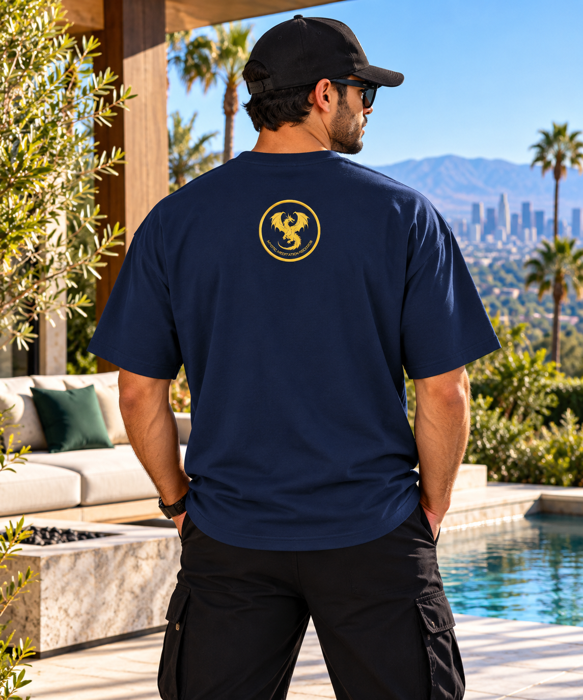 Oversized Cotton T-Shirt - Gold Dragon MMR (HV)