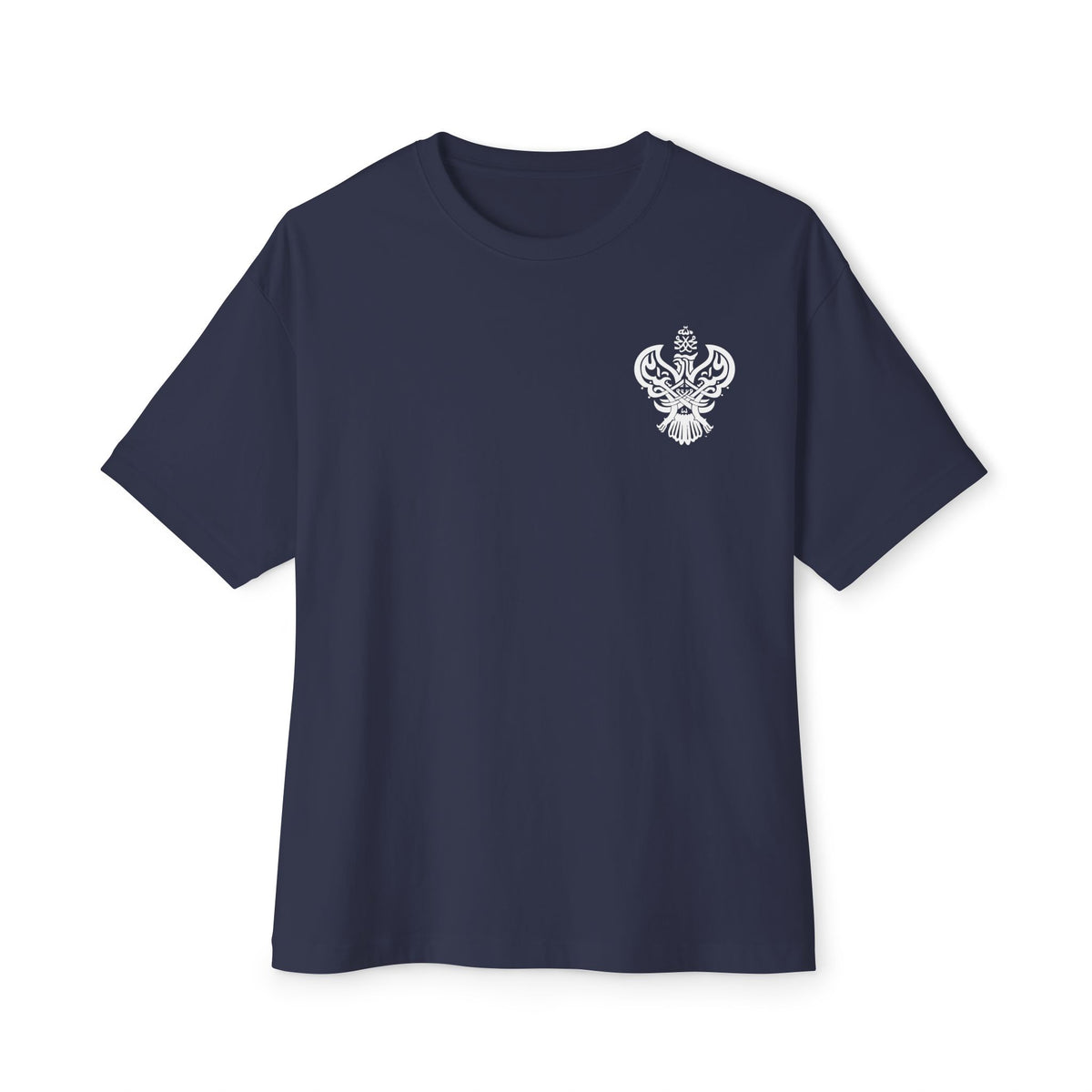 Oversized Boxy T-Shirt - SMC Phoenix Chest Logo Hu wal Haq