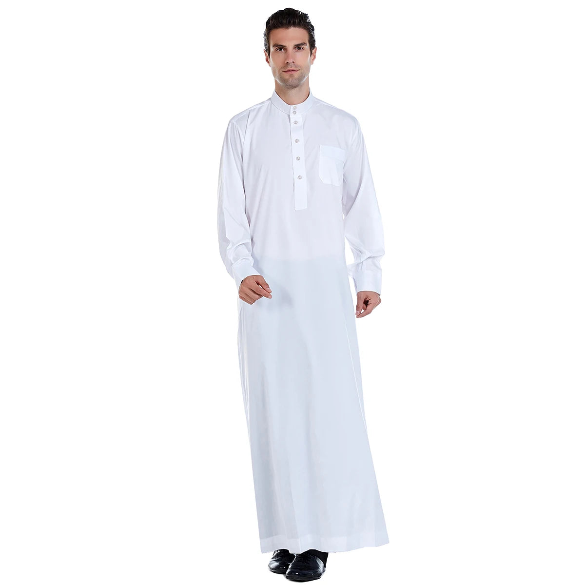 Men's Long Sleeve Robe Dubai Daffah Thobe Jubba