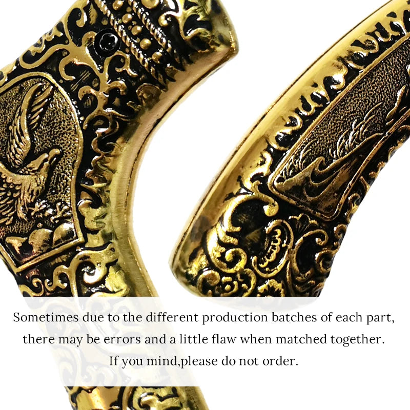 Eagle Engraved Sunnah Luxury Cane – Detachable Spiritual Vintage Walking Stick