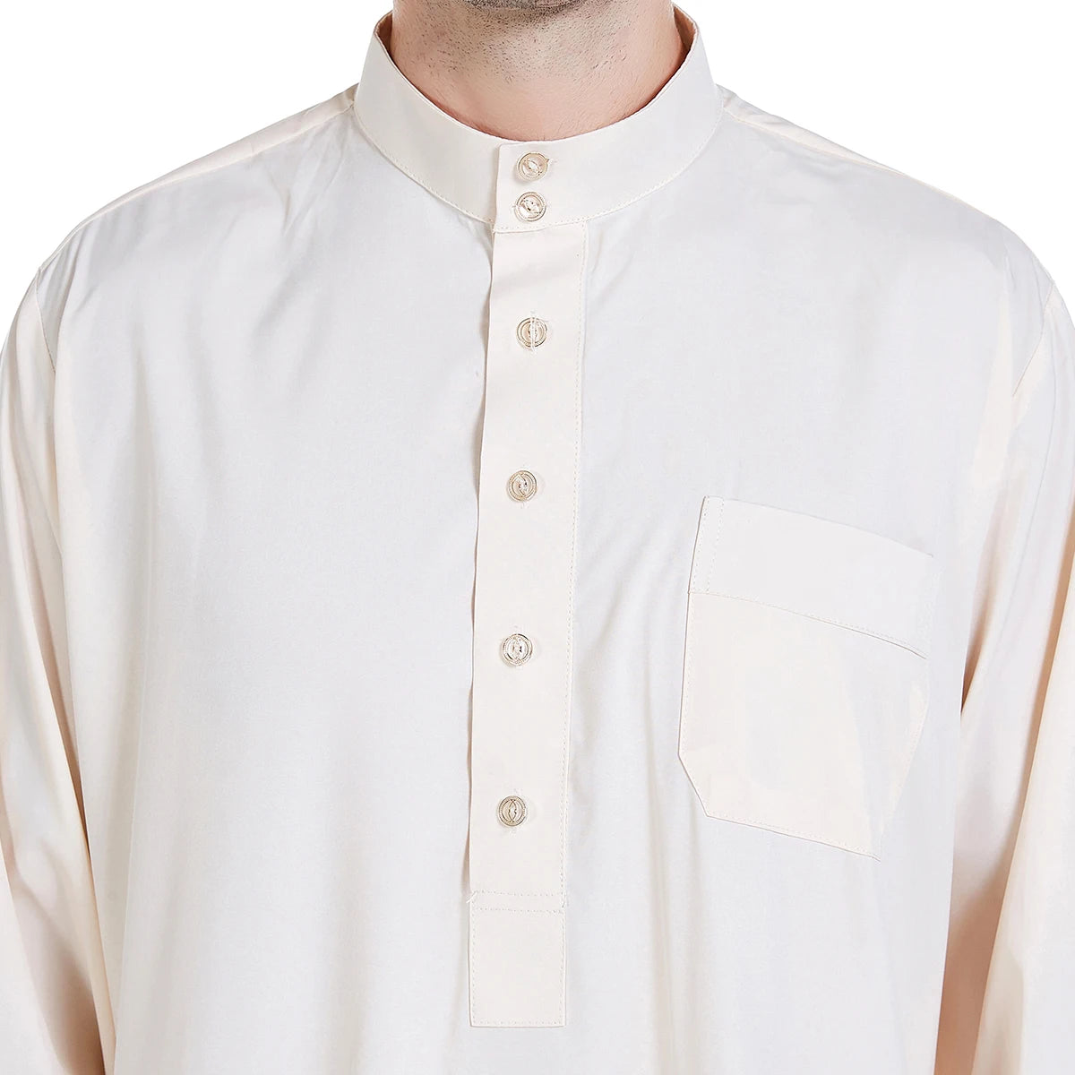 Men's Long Sleeve Robe Dubai Daffah Thobe Jubba