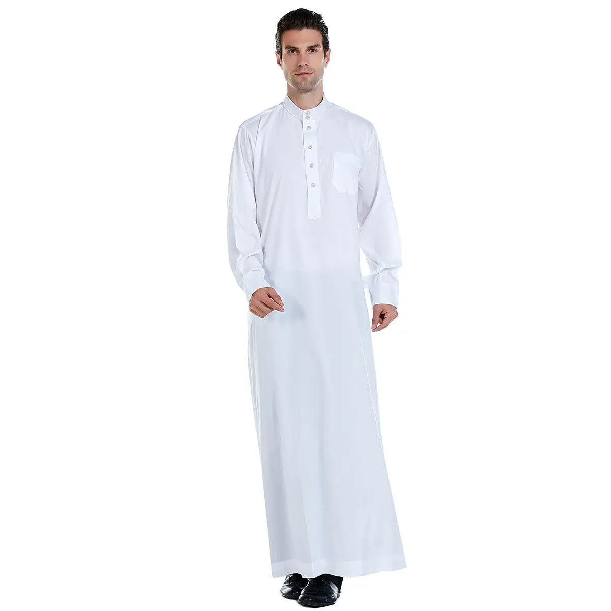 Men's Long Sleeve Robe Dubai Daffah Thobe Jubba