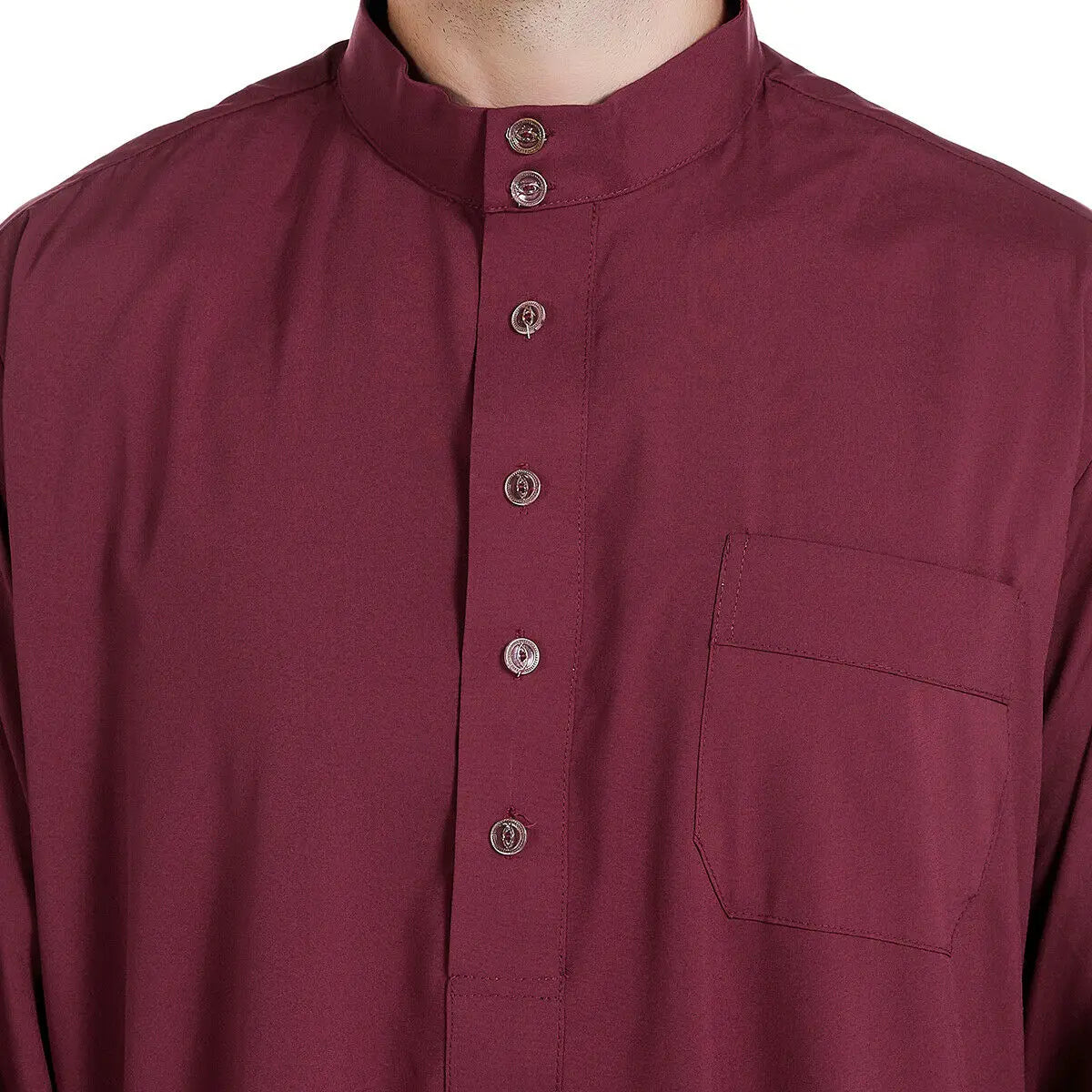 Men's Long Sleeve Robe Dubai Daffah Thobe Jubba
