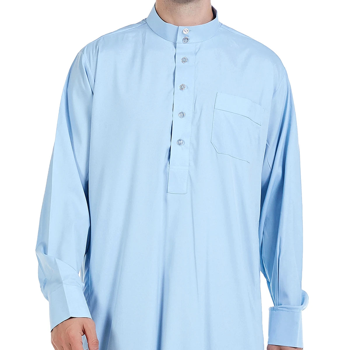 Men's Long Sleeve Robe Dubai Daffah Thobe Jubba