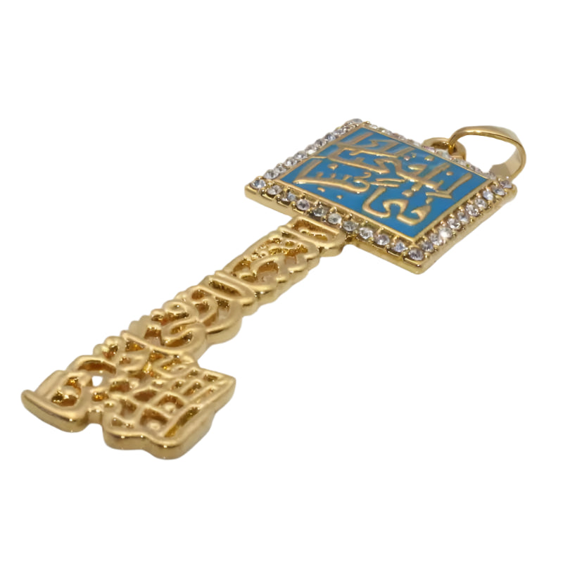 Islamic Miftah Pendant Necklace: I love you just like love myself