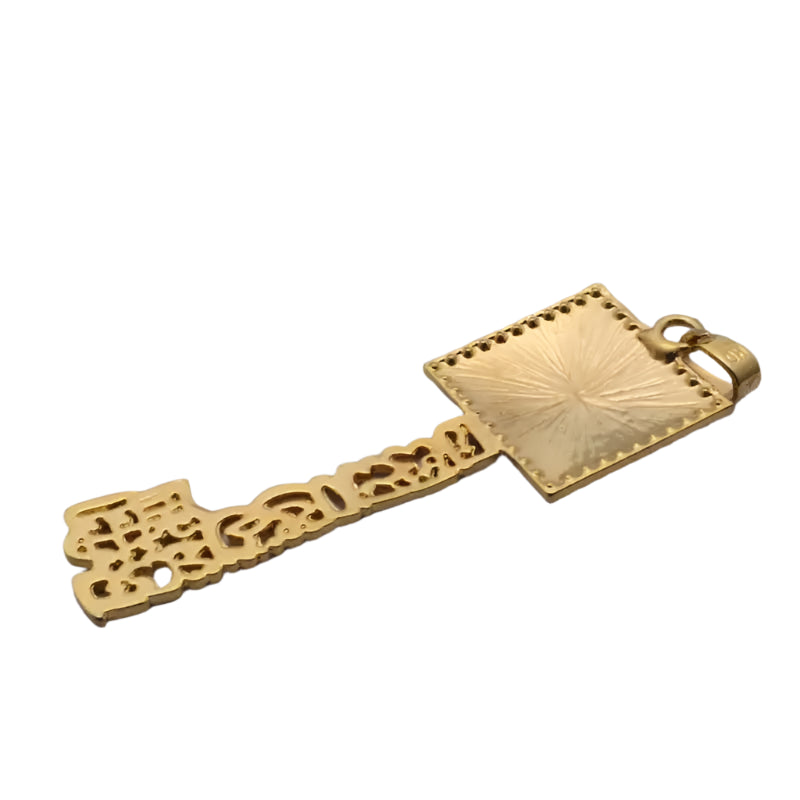 Islamic Miftah Pendant Necklace: I love you just like love myself