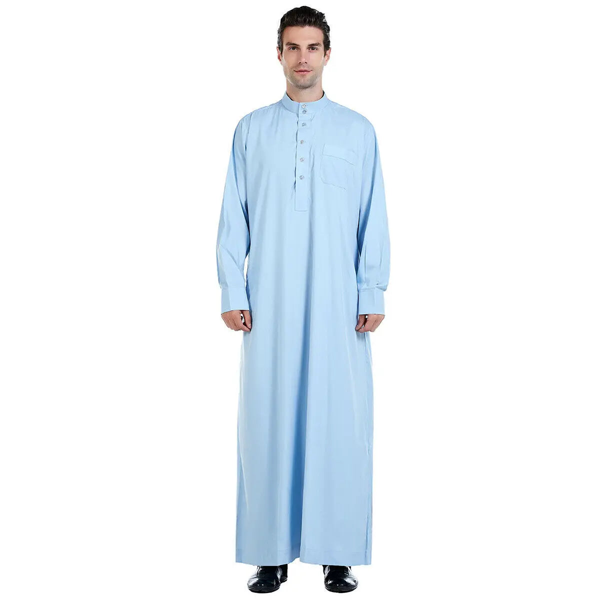 Men's Long Sleeve Robe Dubai Daffah Thobe Jubba