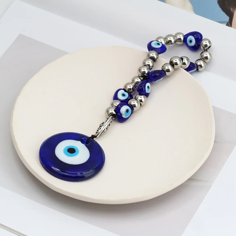 Evil Eye Bead Wall Hanging Glass Pendant