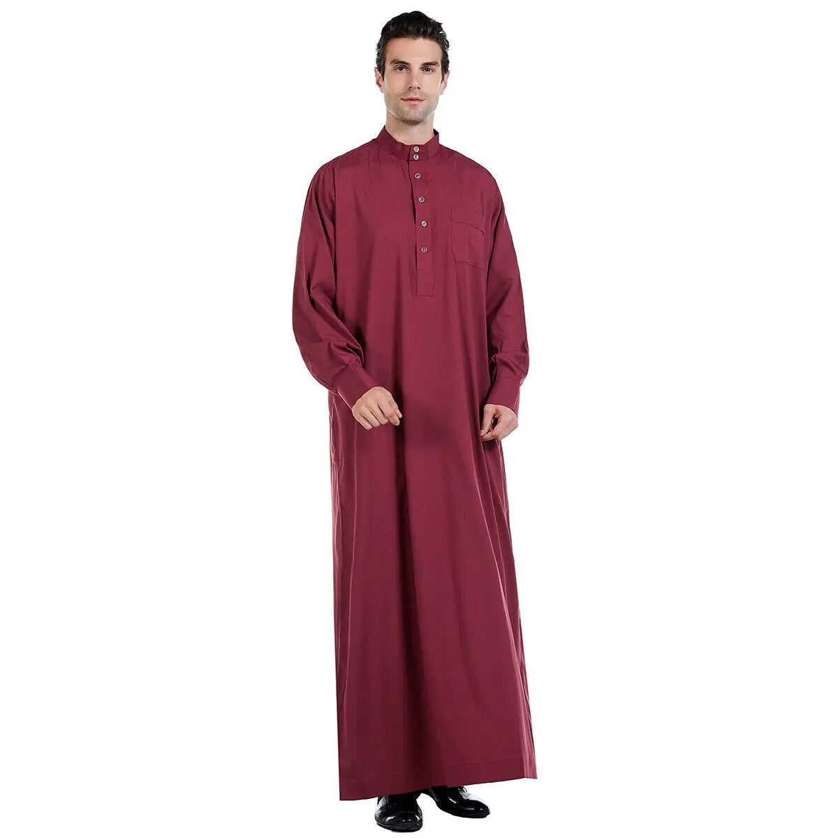 Men's Long Sleeve Robe Dubai Daffah Thobe Jubba