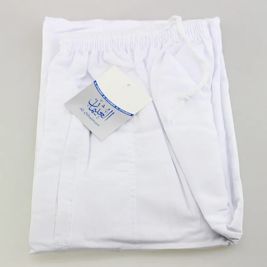 Loose Cotton Wide‑Leg Islamic Trousers