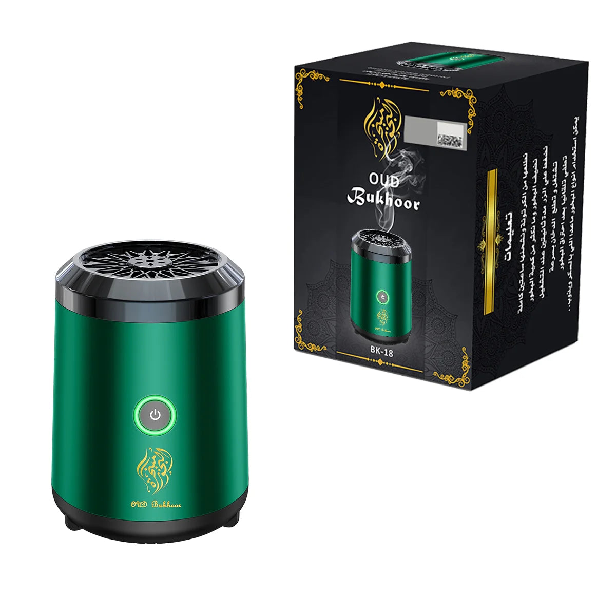 OUD Bakhoor Electric Incense Burner – USB-Powered Ceramic Aroma Diffuser Portable Electronic Censer for Spiritual Fragrance