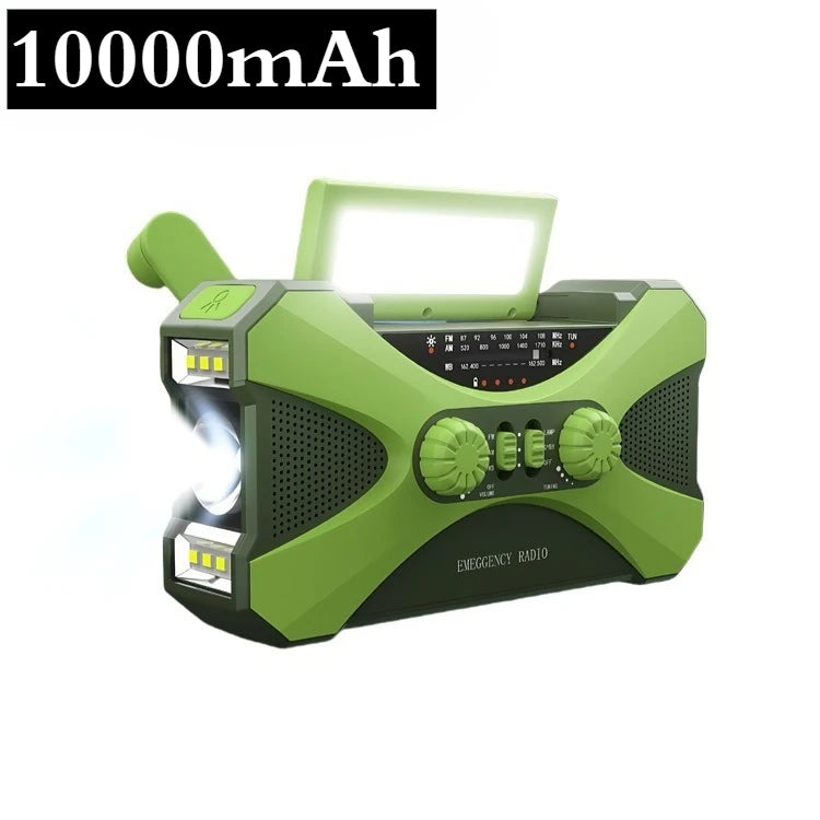 Emergency Weather Radio – 20000mAh Solar Power Bank with AM/FM/NOAA, SOS Alarm & Flashlight