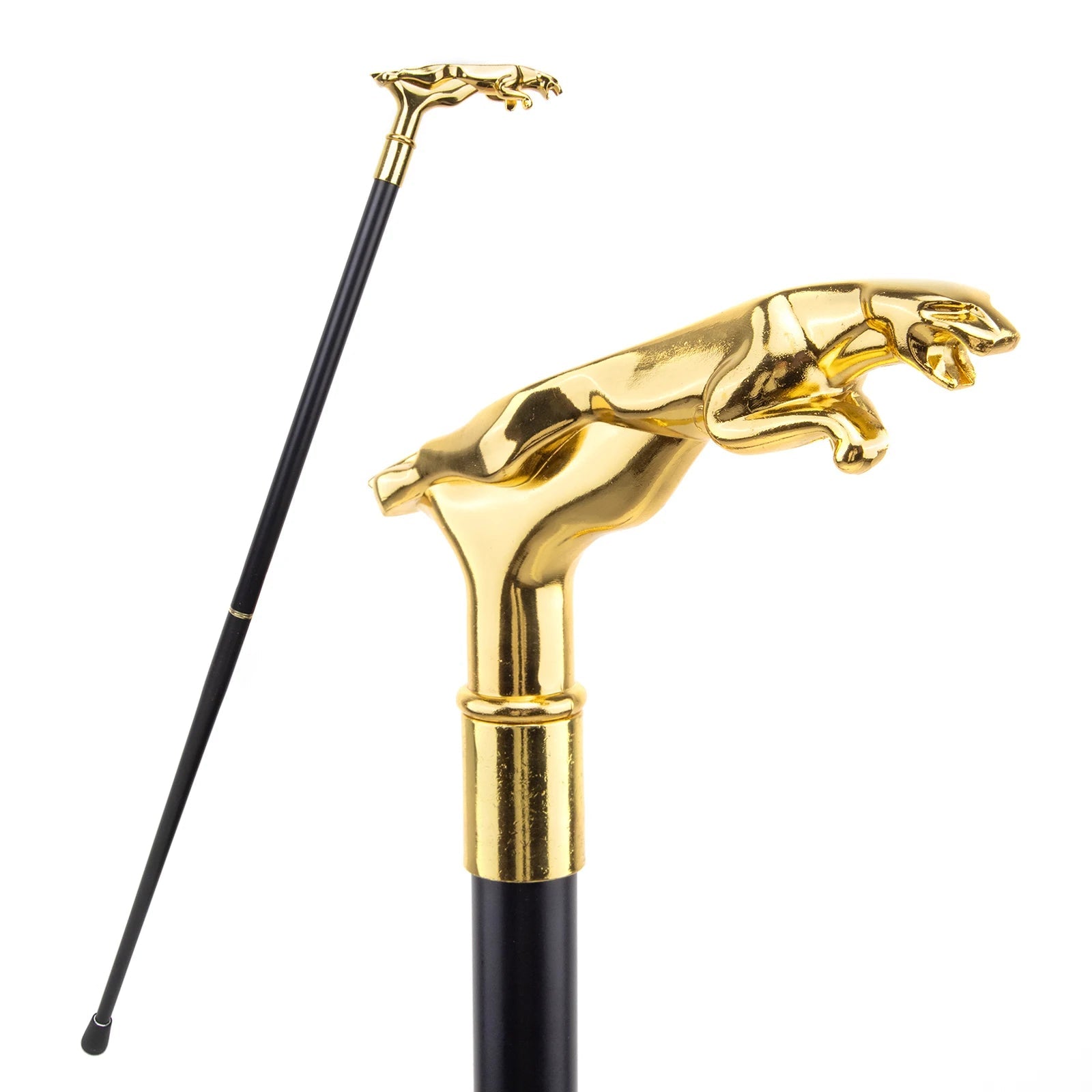 Limited Golden Leopard Handle Walking Cane – 93cm Stylish Decorative Fashion Stick