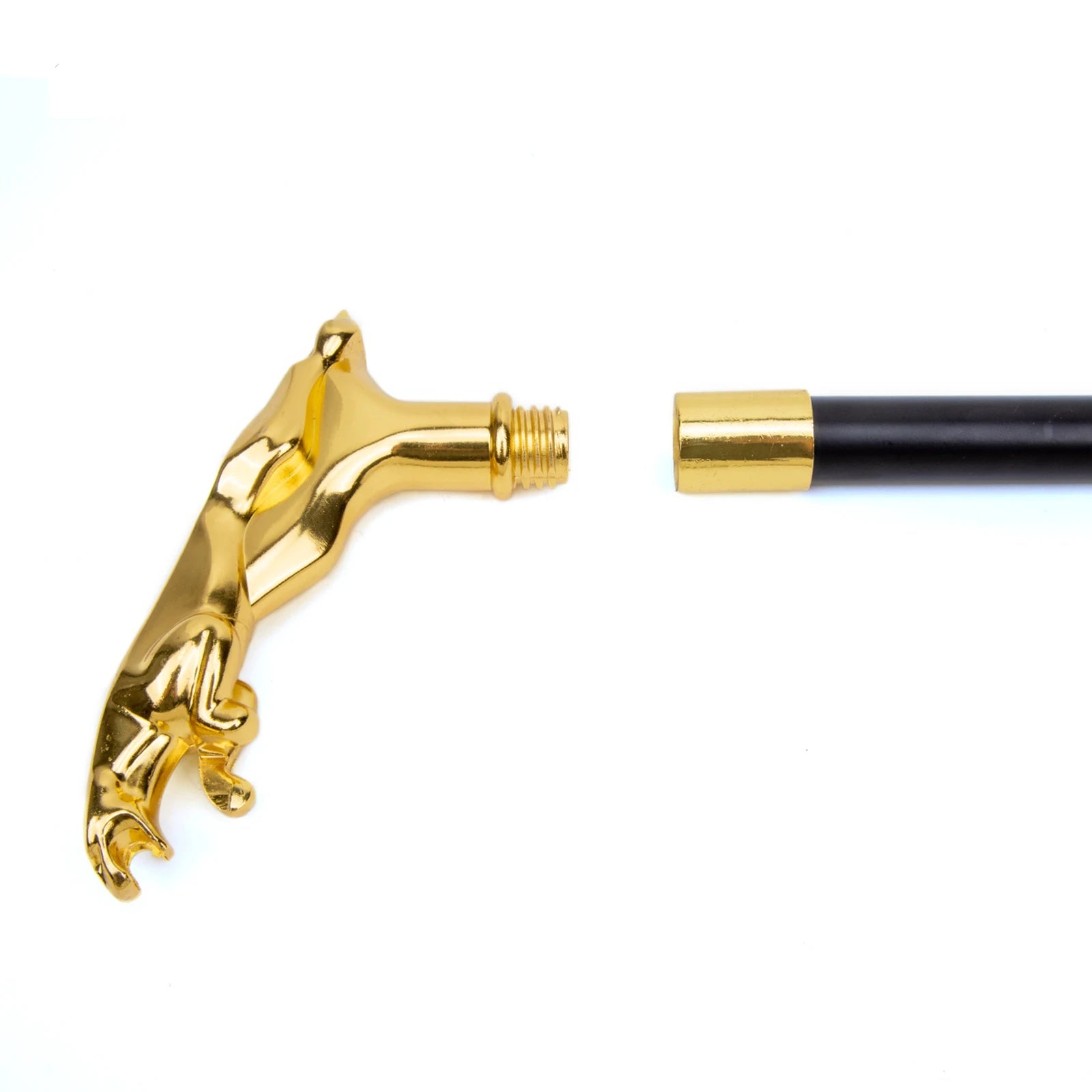 Limited Golden Leopard Handle Walking Cane – 93cm Stylish Decorative Fashion Stick