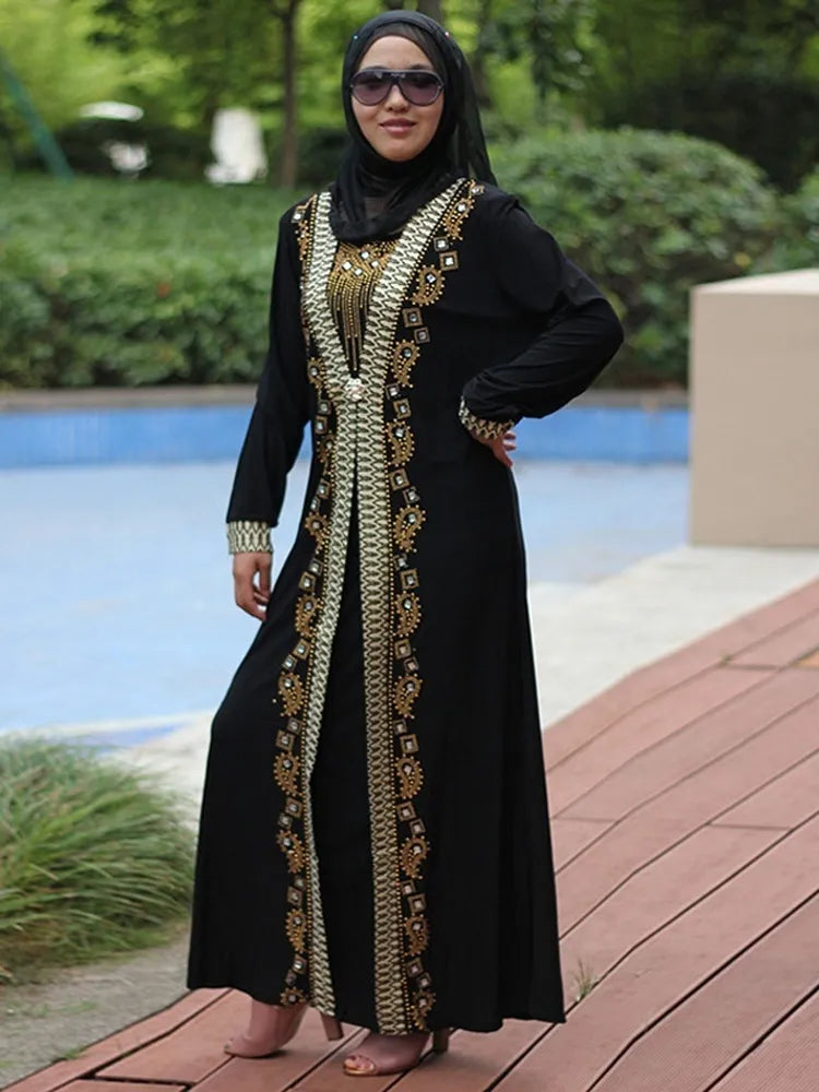 Sequin Beading Kaftan Abaya for Women