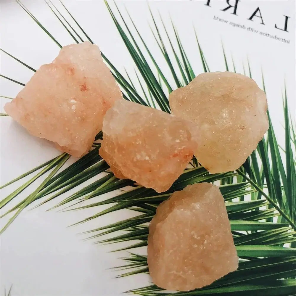 Natural Pink Himalayan Salt Rock Chunks - Aquarium & Terrarium Decor, Mineral Gravel (20-500g)