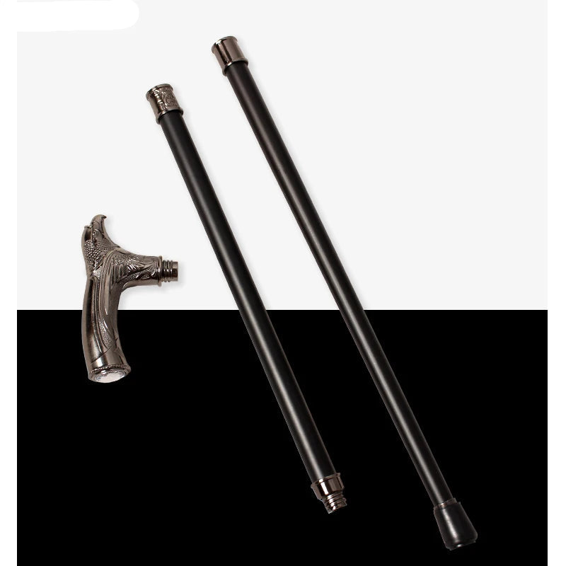 Eagle Head Spiritual Cane – 93cm Detachable Sunnah Stick with Multi-Color Gemstone Grip