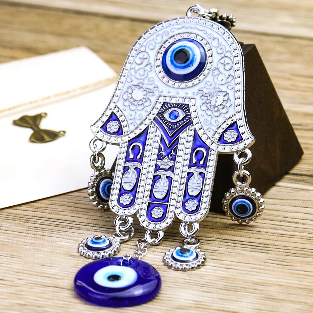 Fatima Hand Turkish Evil Eye Pendant