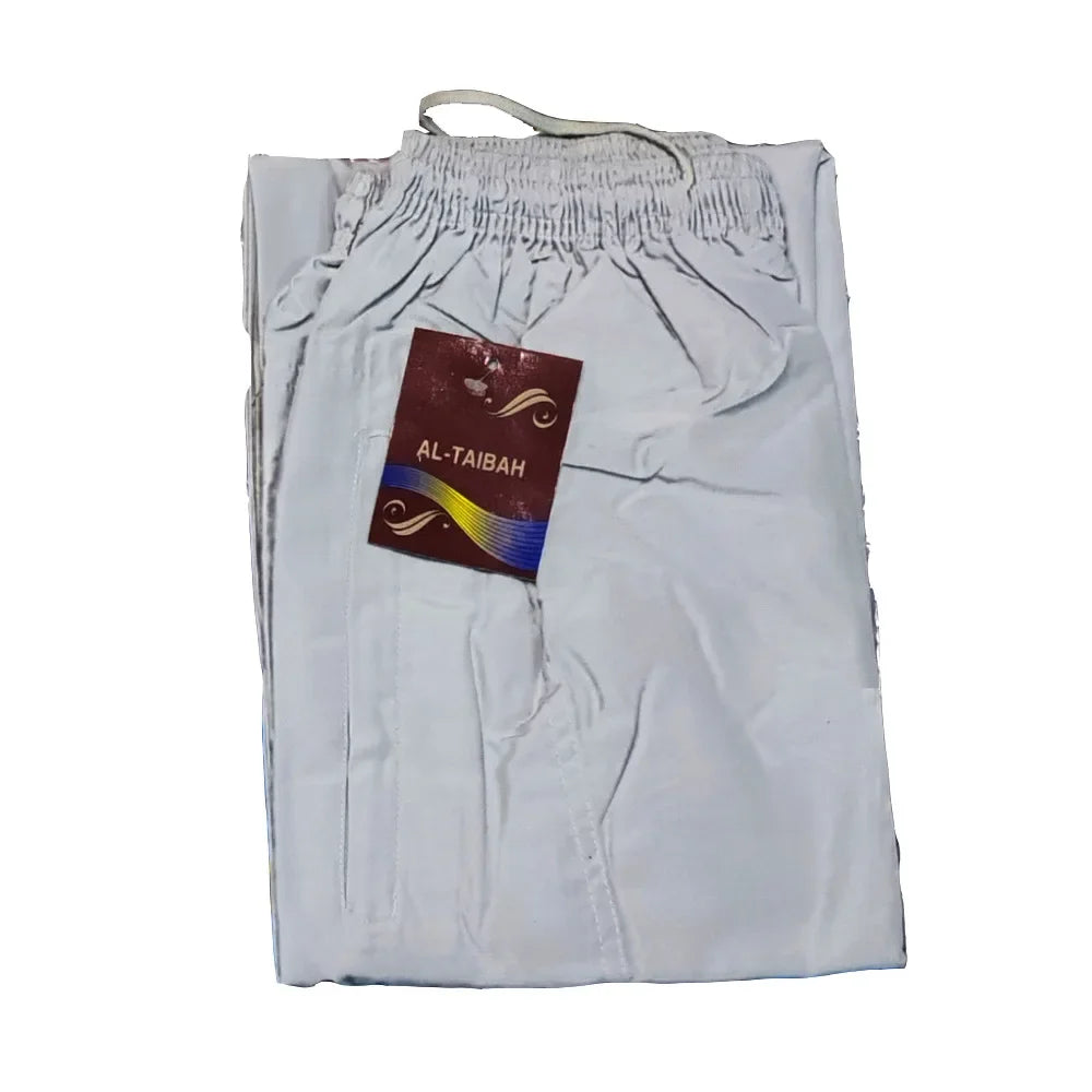 Loose Cotton Wide‑Leg Islamic Trousers