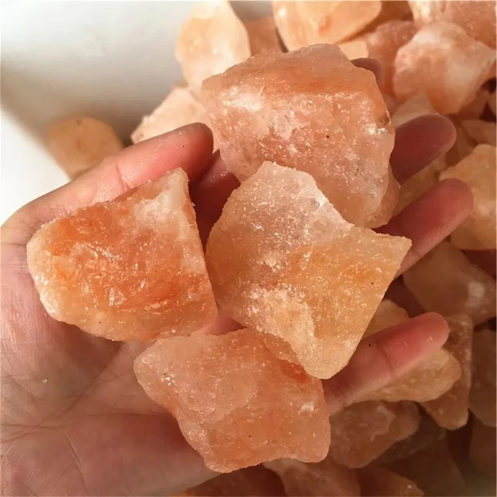 Natural Pink Himalayan Salt Rock Chunks - Aquarium & Terrarium Decor, Mineral Gravel (20-500g)