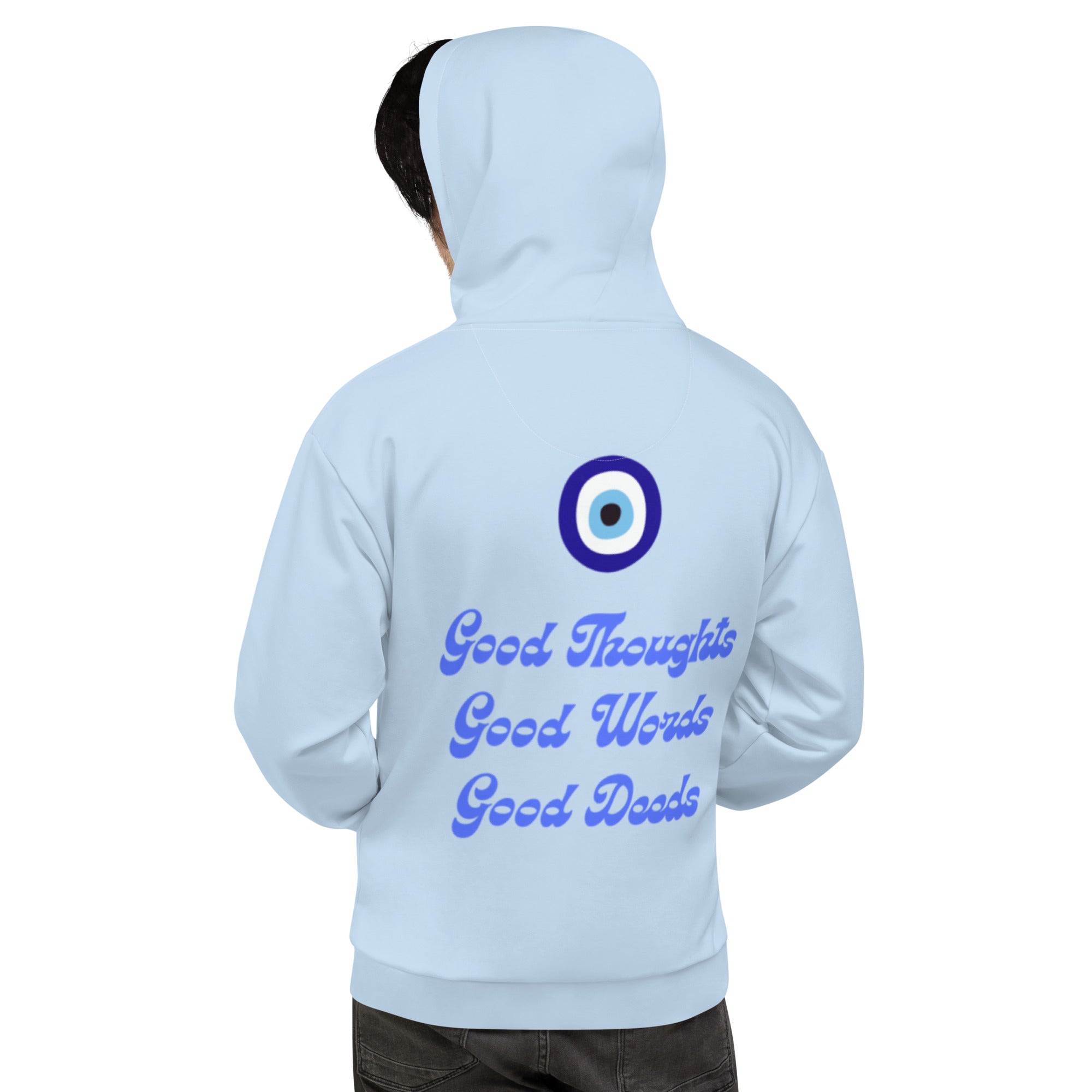 Good Words, Good Thoughts, Good Deeds BLUE Unisex Hoodie