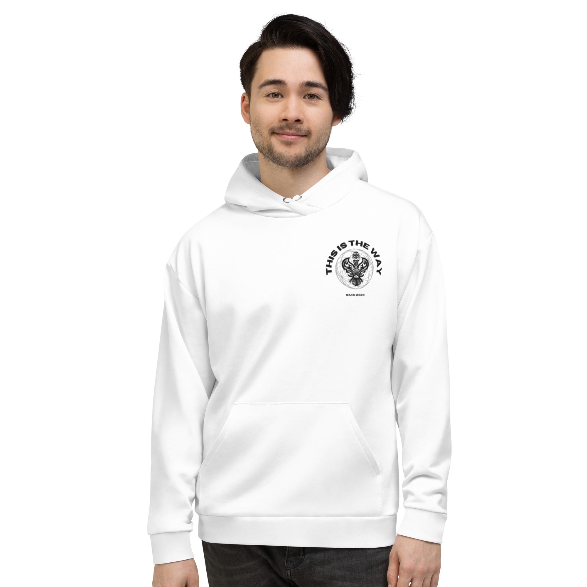 SMC THIS IS THE WAY WHITE UNISEX HOODIE