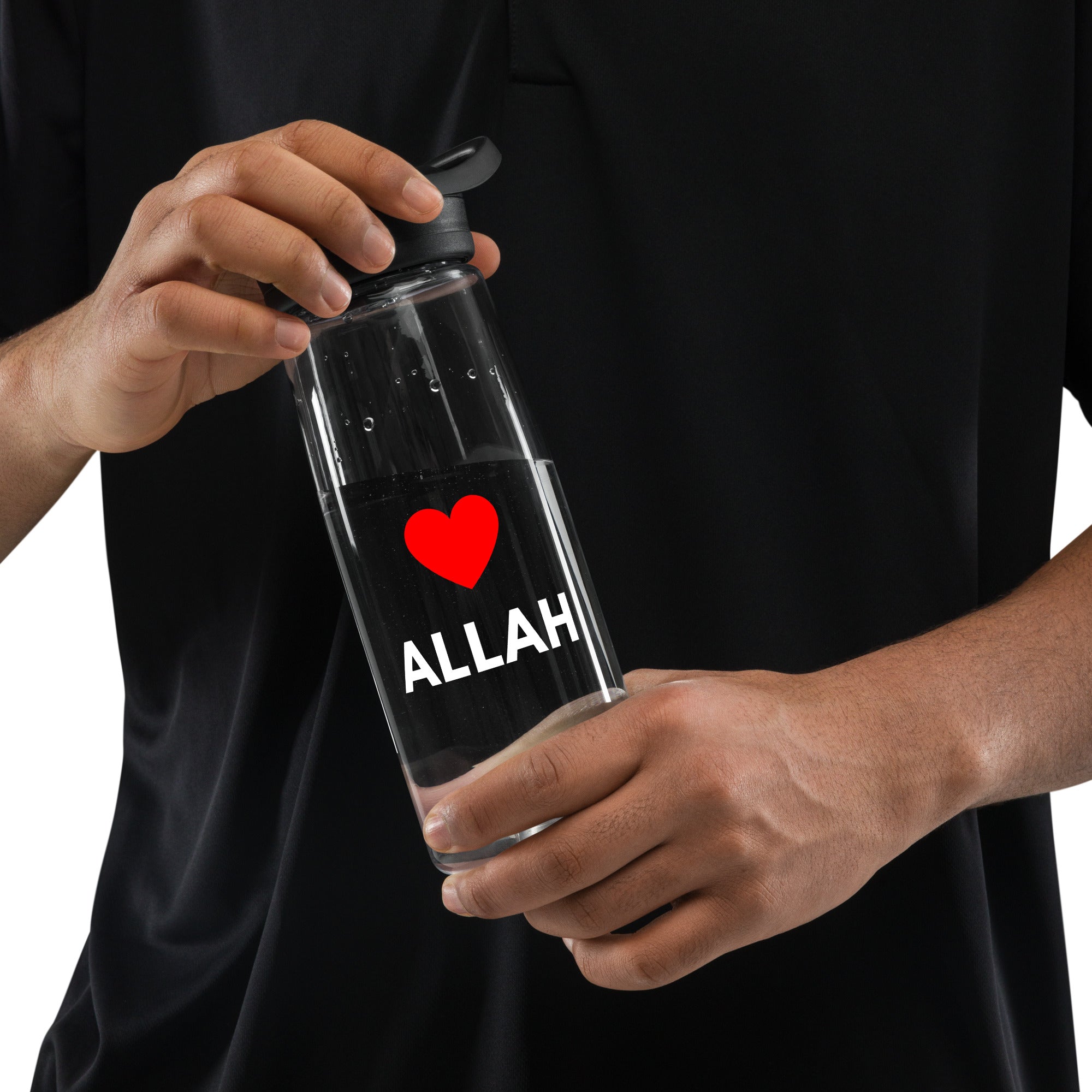Heart Allah - Sports water bottle