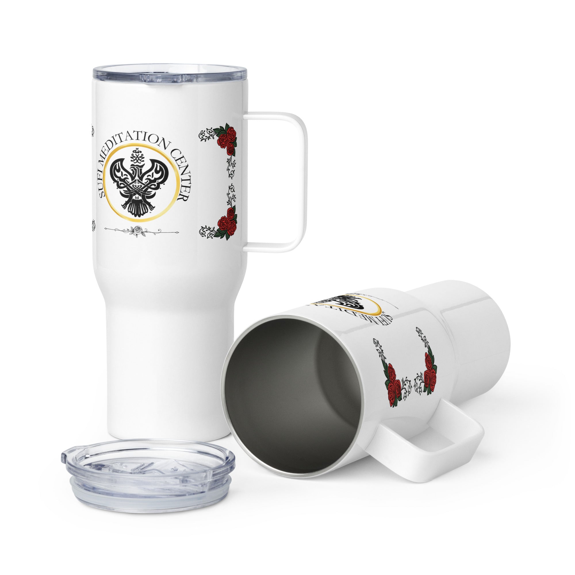 SMC Rose Garden Frame Travel mug with a handle