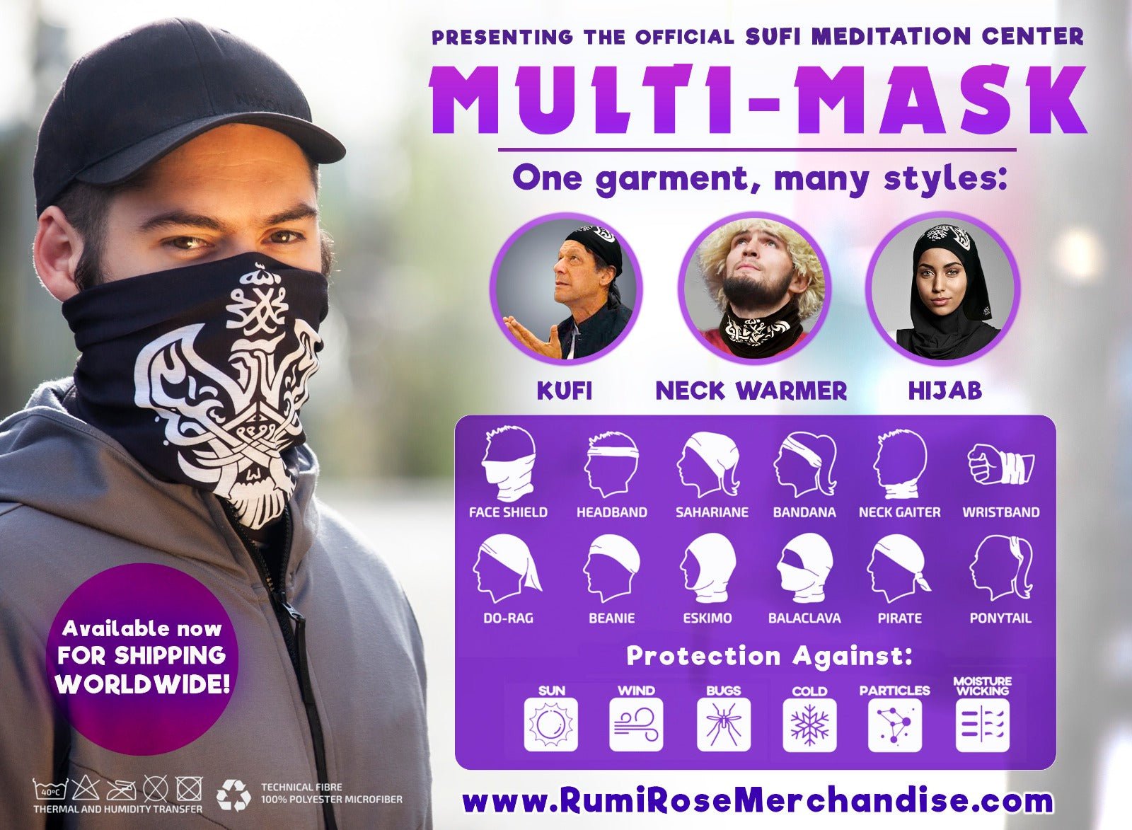 SMC Blessed Fatima Zahraa multi-purpose face / head covering