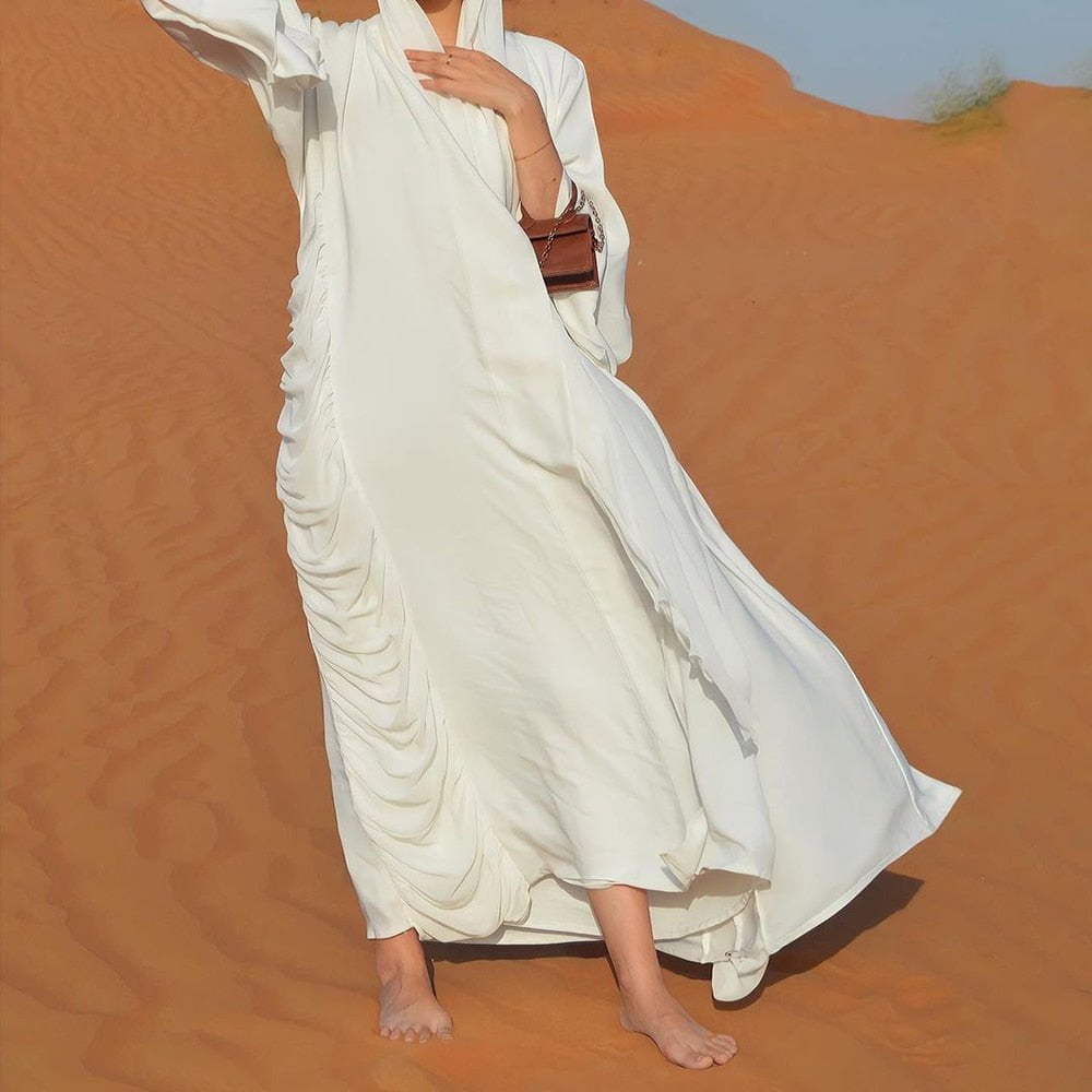 Handmade Drape Chiffon Abaya For Women