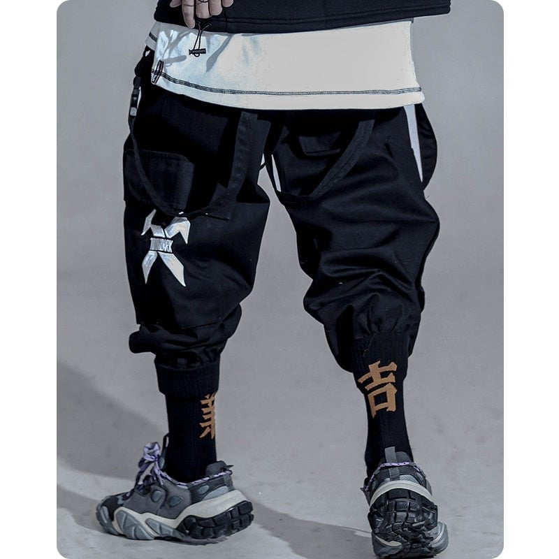 MEN'S WIDE LEGGED PANTS WITH LARGE POCKETS