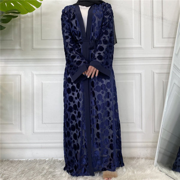 Hand-sewn Velvet Abaya for Women