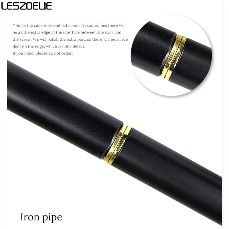 Gold With Black Detachable Sunnah Staff