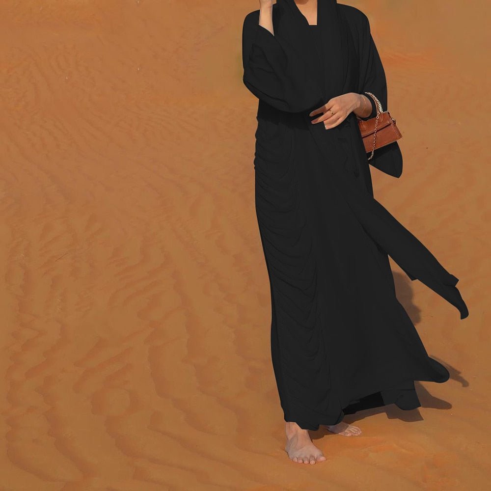 Handmade Drape Chiffon Abaya For Women