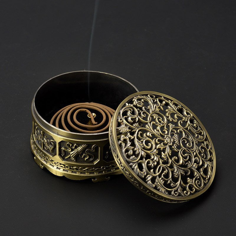Incense Arabian Incense Burner Metal Incense Burner Antique Alloy Coil