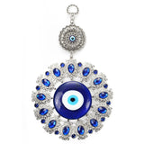 EVIL EYE 1 PCS 21*13cm Turkish Extra Large Pendant Blue Eye Interior With Petal Shape Charm