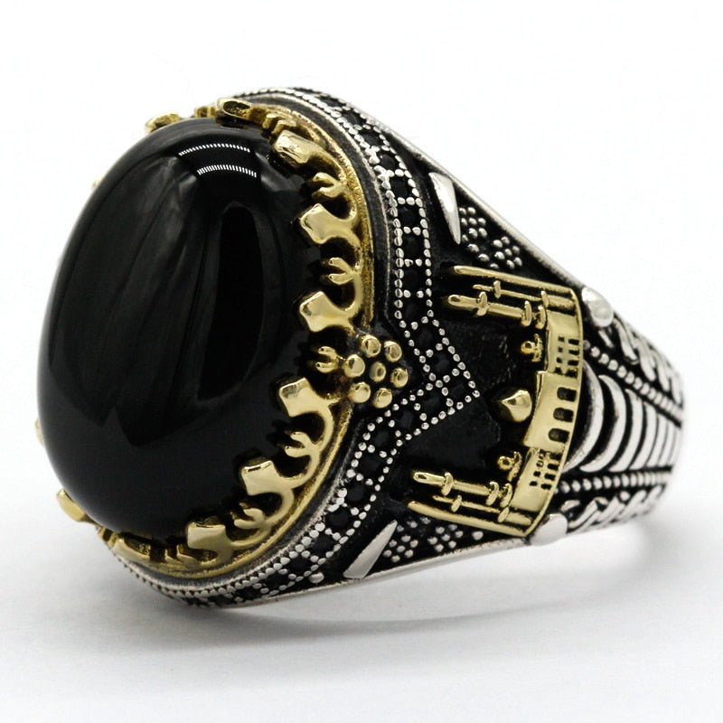 Black Ottoman Sunnah Ring for Men