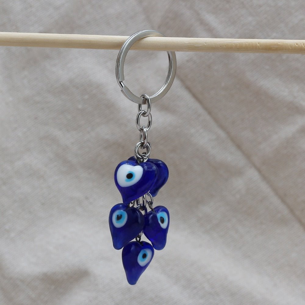 Evil Eye Metal Charm Different Animal Styles Fashion Blue Pattern Tassel