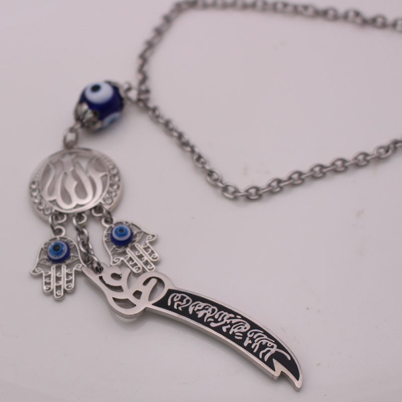 Muslim Zulfiqar of Imam Ali Car Rear View Mirror Islam Car Pendant Hanging