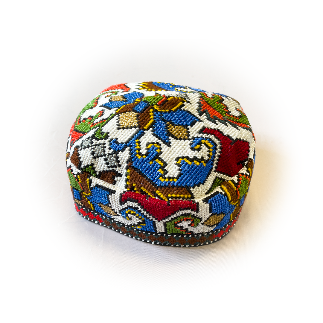 Colorful Sufi cap / kufi (heavy fabric)