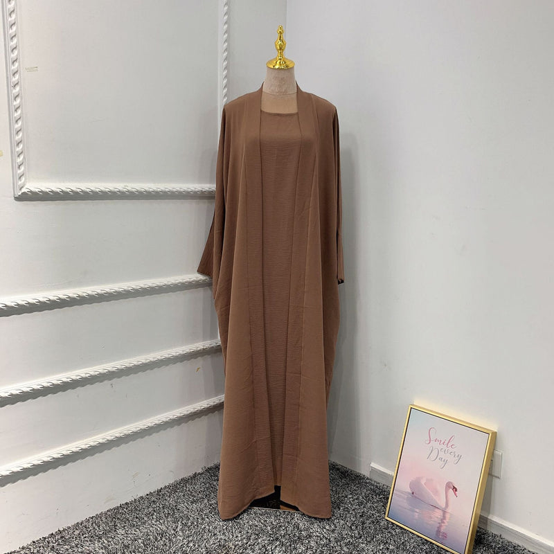 Two-Piece Chiffon Abaya for Women
