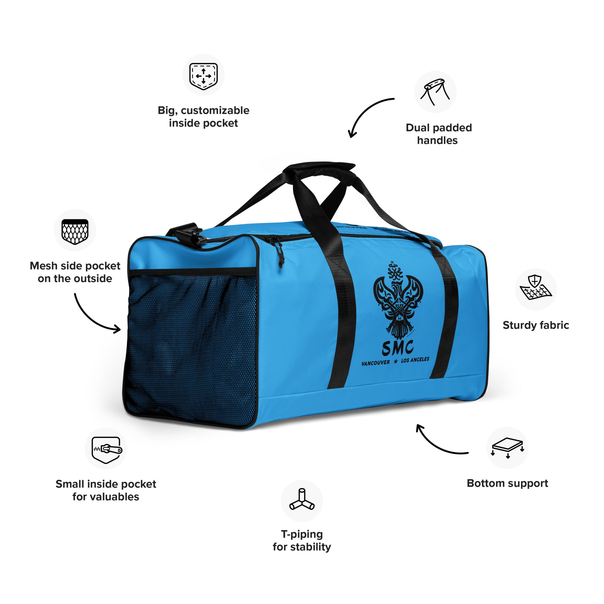 SMC Blue Duffle bag