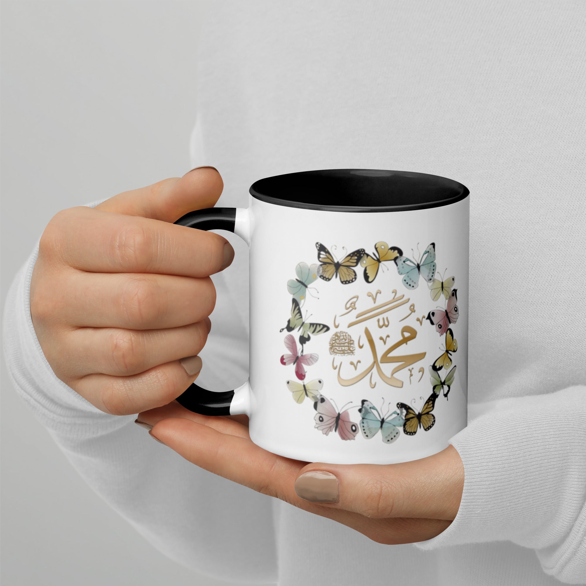 Muhammadan Butterflies Mug with Color Inside