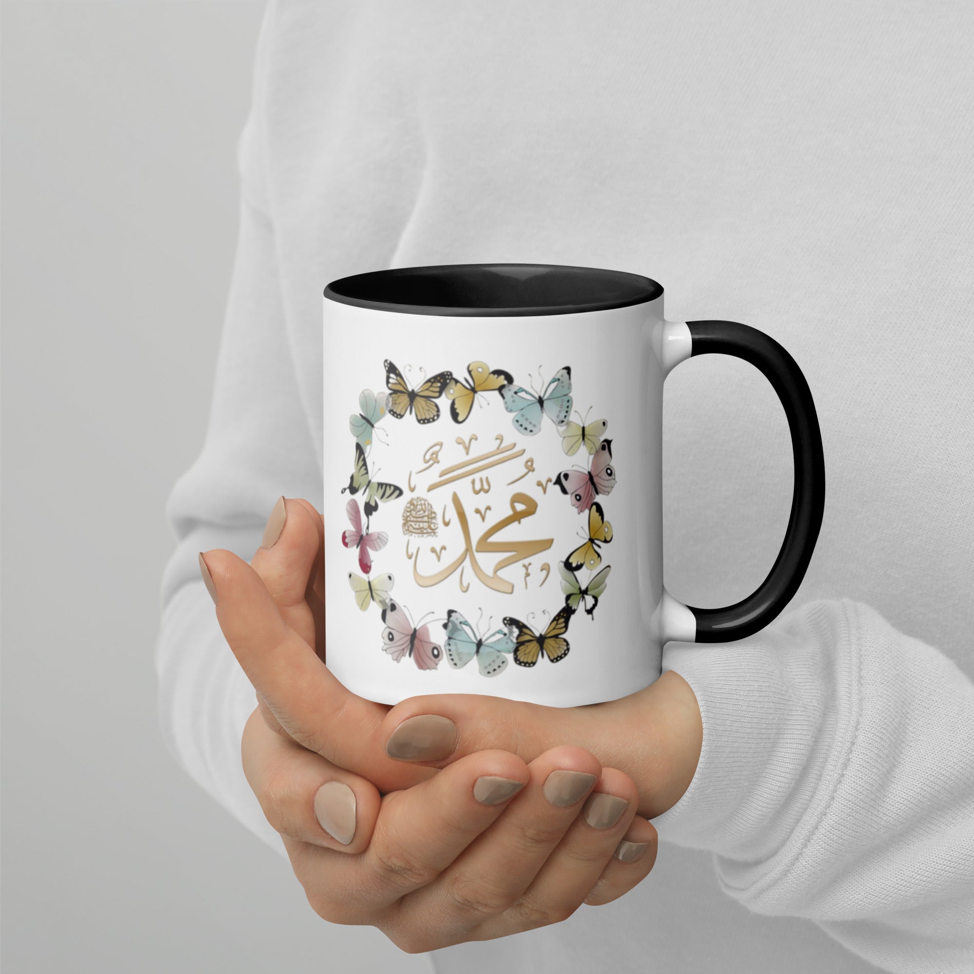Muhammadan Butterflies Mug with Color Inside