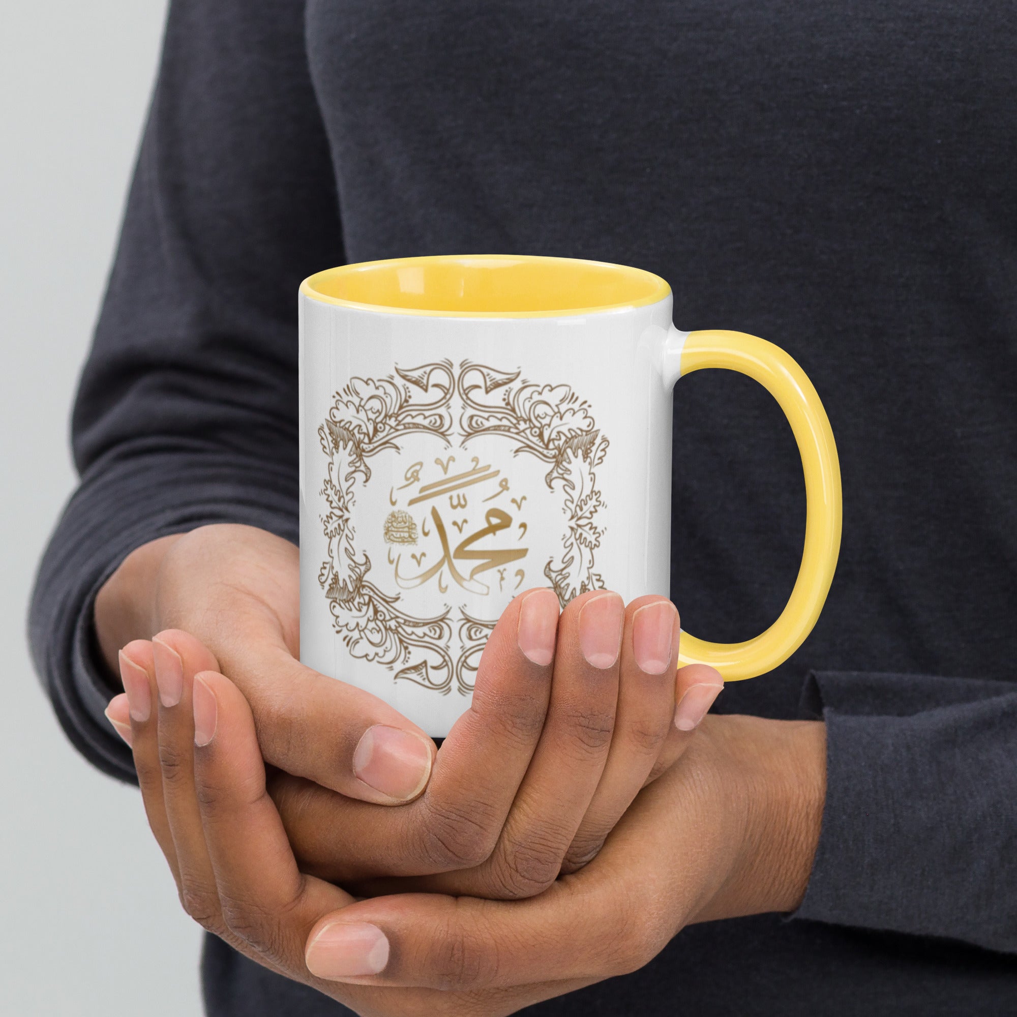 Muhammadan Golden Design Mug with Color Inside