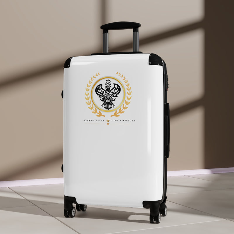 SMC Vancouver Los Angeles Medium & Large Suitcase (White)