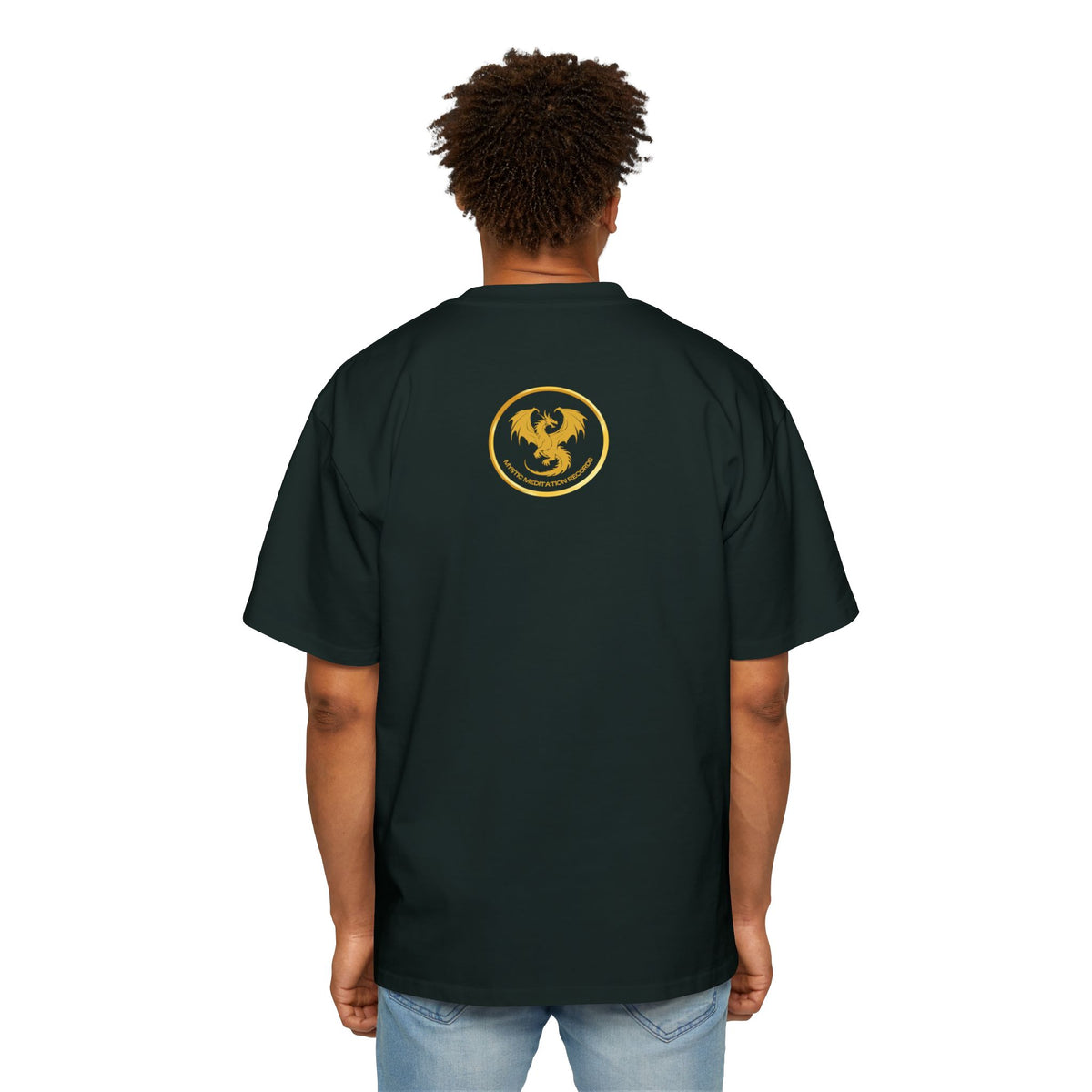 Oversized Men's T-Shirt - Gold Dragon MMR
