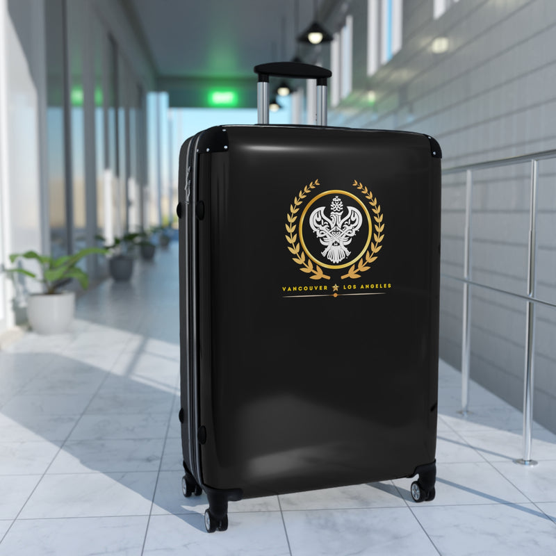 SMC Vancouver Los Angeles Medium & Large Suitcase (Black)